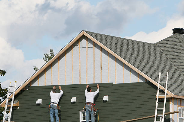 Professional Emergency Siding Repair technician working in Snow Shoe, PA